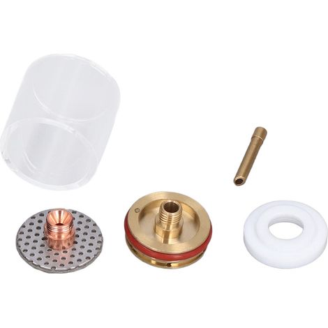 Kit de buses en laiton et verre pour torche TIG WP‑20/25, 5 pièces avec collets et nozzles pour soudage à l'argon (1/5)