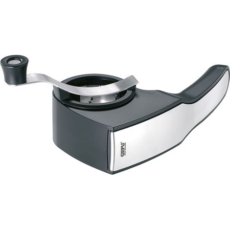 Gefu ge89133 Pecorino - Moulin à fromage (3 tambours en acier inoxydable noir 27 x 13,2 x 11,8 cm)