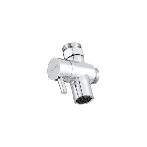 Adaptateur de robinet 3 voies en laiton pour robinet, pièce de rechange avec adaptateur M22 x M24, chrome SBA021C (1/5)