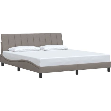 vidaXL Giroletto senza Materasso Hanko Tortora 180x200 cm in Tessuto (1/5)