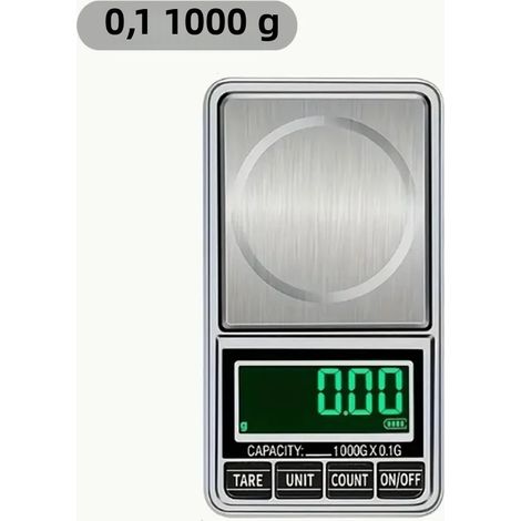 Balance de précision numérique portable MDUG Mini pour bijoux - Balance de précision pour l'or avec recharge USB (0,1/1000 g) (1/5)