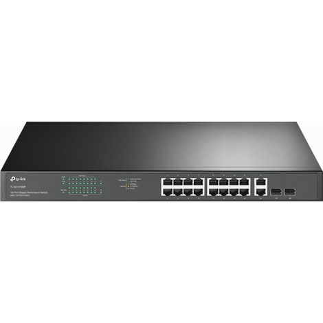 TP-Link TL-SG1218MP switch di rete Non gestito Gigabit Ethernet (10/100/1000) Supporto Power over Ethernet (PoE) 1U Nero