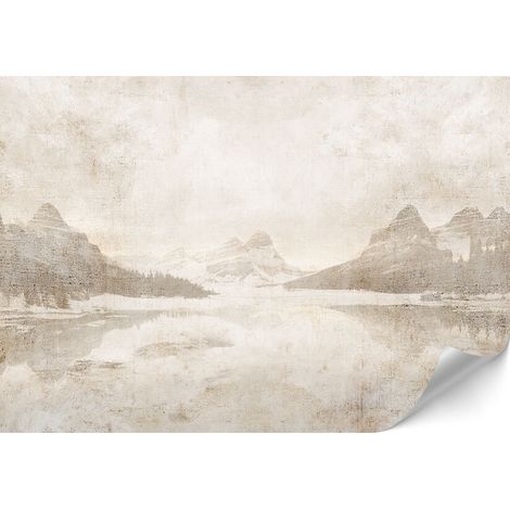 Papel pintado no tejido estándar - 100 x 70 cm - estilo boho - naturaleza Papel pintado no tejido estándar - 300 x 210 cm - estilo boho - naturaleza (1/4)