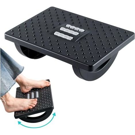 Repose-Pieds de Bureau, Repose-Pieds Réglable en Hauteur Repose-Pieds Ergonomique Repose-Pieds, Antidérapant avec Fonction Massage pour la Maison le Bureau et Les Voyages (1/5)