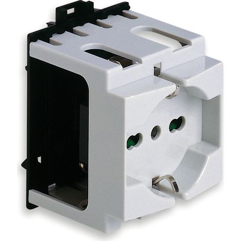 VIMAR - 09967.1 Presa 2P+T 16A universale guida DIN
