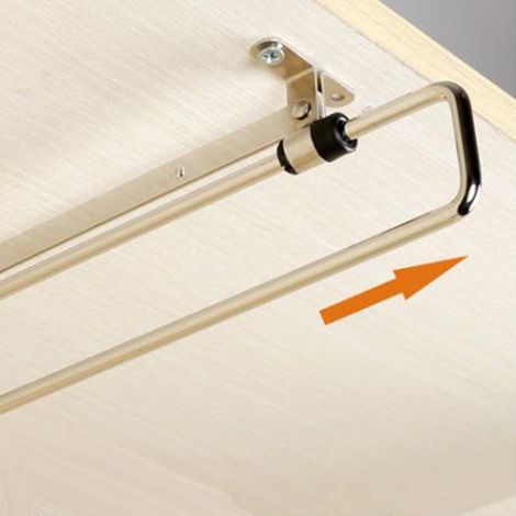 2pcs Retractable Clothes Rail for Closet, Wardrobe, Telescopic Stainless Steel for Easy Clothing Selection (Size: 30cm, 40cm) - INHHUB (1/5)
