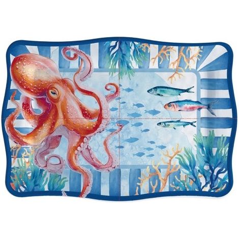 Regalo Italiano Vassoio Rettangolare Deep in Melamina 30 x 21 m Cm H 2 Cm