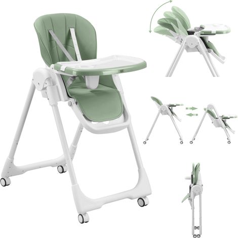 Baby Vivo Design Kinderhochstuhl aus Kunststoff - Tippy in Cool Mint