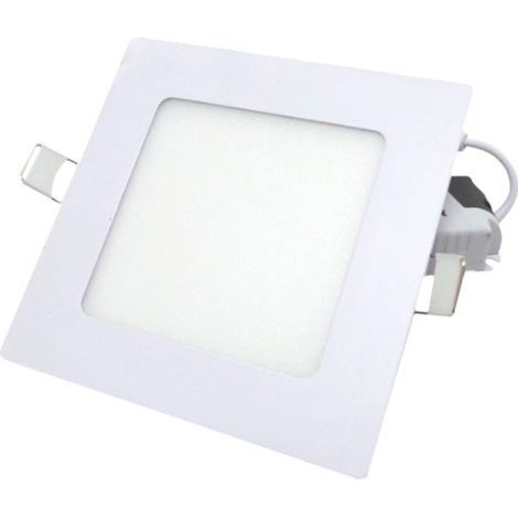 Downlight Dalle LED 6W Extra Plate Carrée BLANC - Unité / Blanc Froid  - SILUMEN