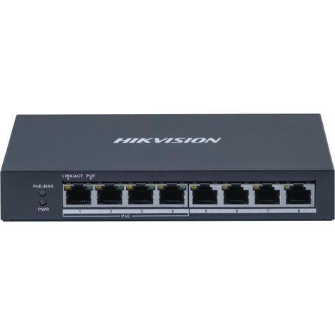 HIKVISION SWITCH 4 GIGABIT POE PORTS 802.3AF/AT 60W (1/4)
