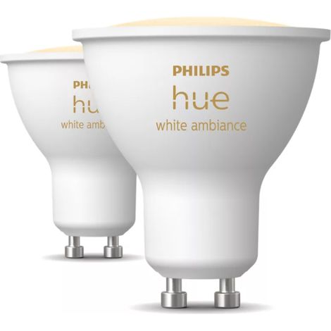 Philips hue smart led bulbs gu10 2x4.2w 2200-6500k 2pcs - 23003300 (1/3)