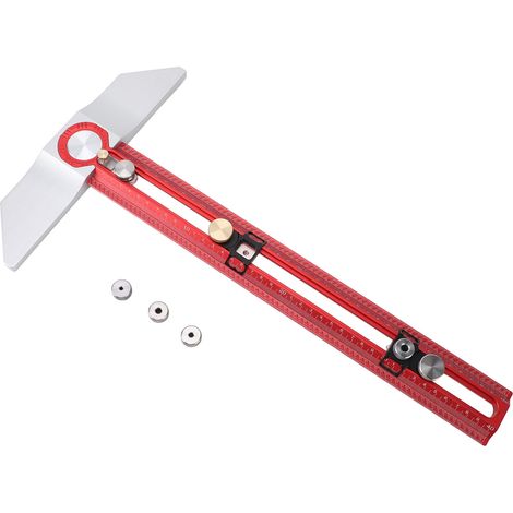 Professioneller, hochpräziser Markierungslineal aus Aluminiumlegierung, 40 cm, T-Typ, zum Positionieren und Markieren. (1/5)