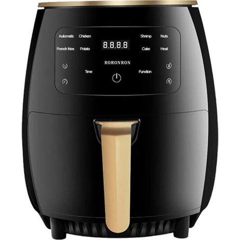 Friteuse à air intelligente tactile 4,5 L, sans fumée 1200 W, four électrique, prise EU – DELKEVIC (1/5)