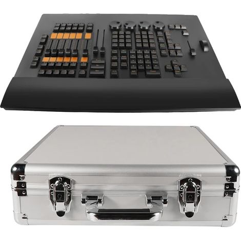 Controlador de iluminación DMX, control de canales en tiempo real, diseño ergonómico, panel de control, enchufe europeo (UE-A). (1/2)