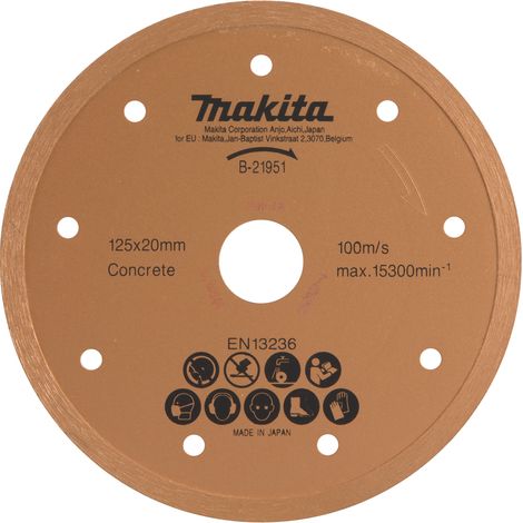 Makita Diamanttrennscheibe 125mm nass Ø 125 mm 1,9 mm Schnittstärke Nass Beton B-21951