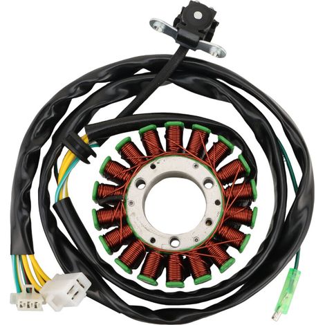 Bobine d'allumage stator compatible avec les motos Kawasaki BN125 Eliminator (1998-2009) : bobine de générateur magnéto (1/4)