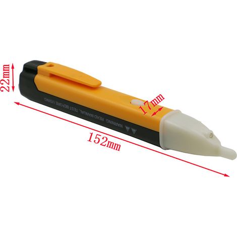 Stylo détecteur de courant sans contact avec voyant LED, testeur électrique portatif pour vérification de circuit (1/5)