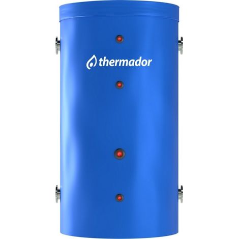 Ballon stockeur collectif 3000 L 4 bar chauffage corps acier sans échangeur brides jaquette amovible - THERMADOR BPRIM3004HE