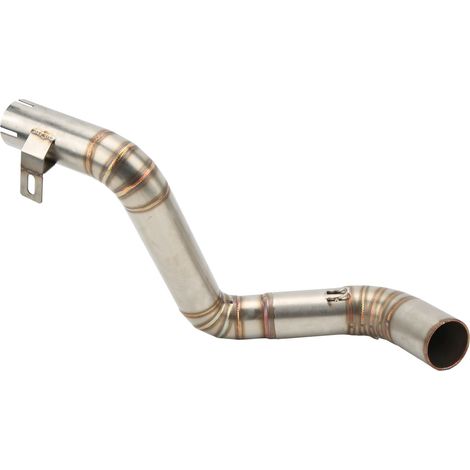 Tuyau central d'échappement moto en acier inoxydable, tube de liaison intermédiaire pour système d'échappement (1/5)