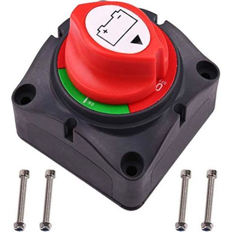 Interrupteur d'isolateur de Batterie, Haute qualité 12V 600A isolateur de Puissance de Batterie déconnexion Principale Interrupteur à Deux Niveaux pour RV Yacht H484