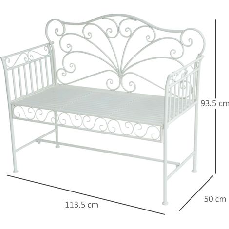 Mueble de jardín easycomfort garden bench carga máx 200 kg
