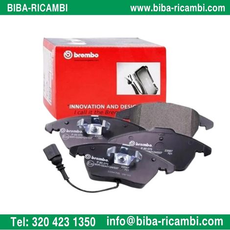 Brembo pastiglie freno anteriori per audi a3 ii sportback (8pa) dal 2004