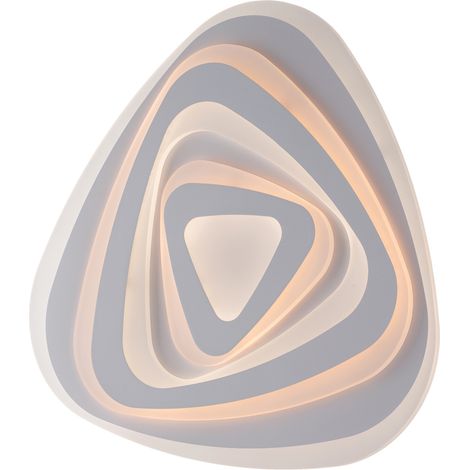 Sasha Plafoniera in metallo bianco e acrilico con led integrato in due temperature di colore H.5 Ø52 BL283-PBC (1/3)