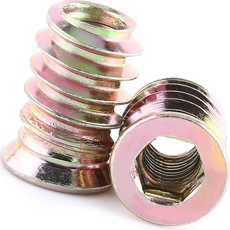 Vis à tête plate à filetage extérieur M6/M8/M10, filetage intérieur hexagonal, paquet de 20. (1/5)