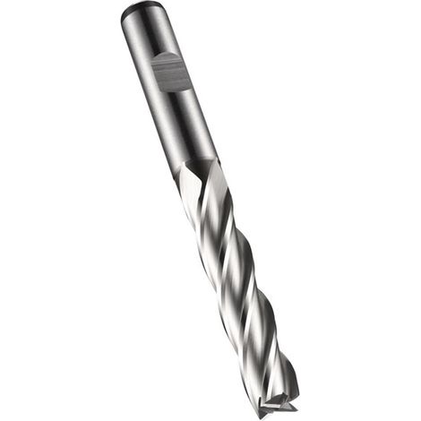 Fresa a candela C273 DIN 844 L D.4,5mm con taglienti - lunghezza 19mm HSS-E-PM vuoto 30 gradi Z.4