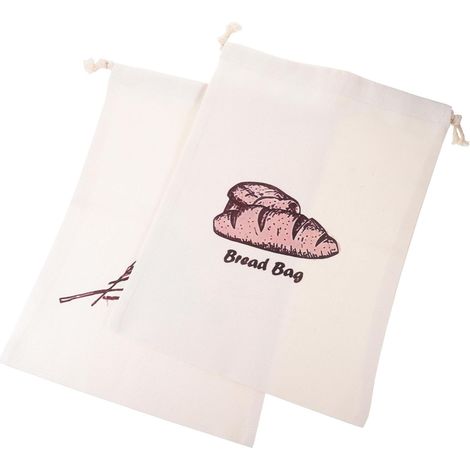 Sac en lin 2 pièces avec cordon de serrage réutilisable pour (1/5)