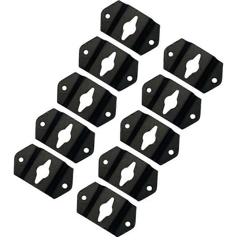 Lot de 10 connecteurs de rechange en fer pour supports de haut-parleurs suspendus et enceintes acoustiques. (1/5)
