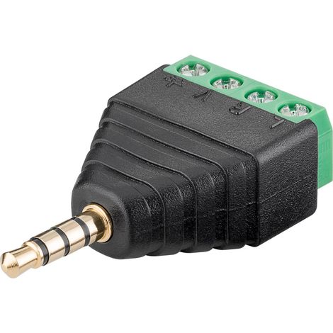 GOOBAY Terminal Block 59198, 4-pin auf 3,5 mm Klinkenstecker (1/3)