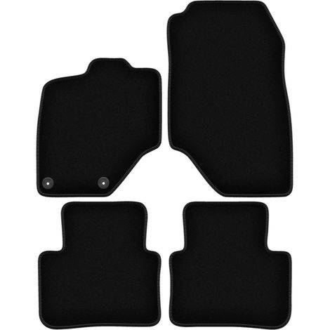 Tapis de sol BASIC en velours noir pour : Peugeot 3008 III PHEV (2024-)