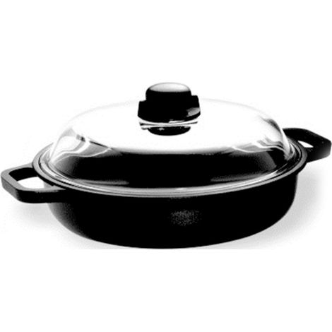 Risoli Induktionspfanne 24 cm mit Deckel Anthrazit