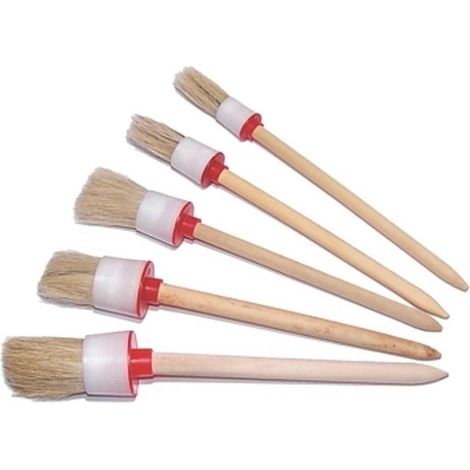 Assortiment de Pinceaux 5x - Tailles 2, 4, 6, 8, 10 - Idéal pour Peinture et Détails - Qualité premium - Beast (1/5)