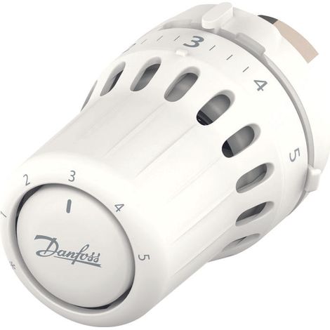 Danfoss – Tête thermostatique mécanique M30x1.5 – 15G3030 – Limitation de température 8 à 28 °C – Pour vannes avec raccord écrou métallique (1/9)