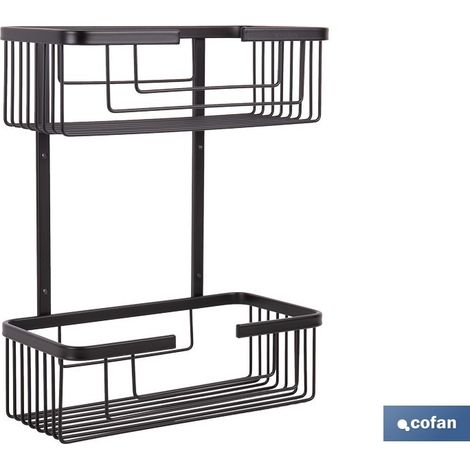 Panier de douche double en acier inoxydable 33,2 cm (1/4)