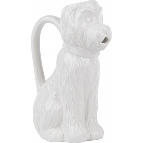 Carafe en porcelaine - 1 L - Chien - Blanc - Livraison gratuite (1/5)