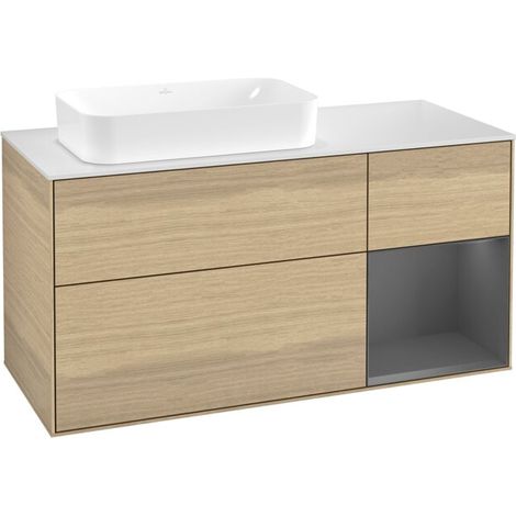 Villeroy & Boch F691GKPC Meuble sous-lavabo Finion F69 (1/2)