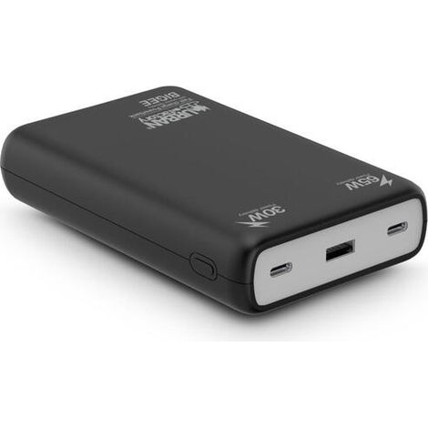 Urban Factory Bigee XL Banco de energía 20000mAh 65W Negro, Gris (1/4)
