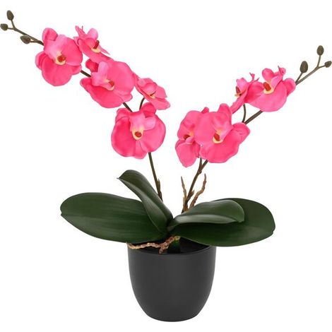 Orchidée rouge artificielle, 36 x 10 x 30 cm (1/5)