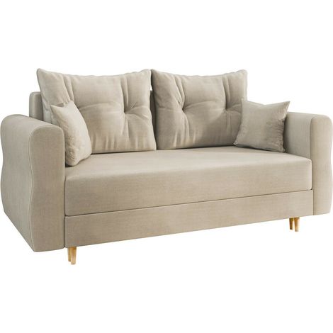 Sofá cama Veldala 100, Manila 02, Almacenaje, 0, 85x167x77cm (1/5)