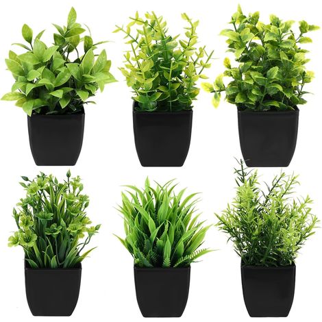6 Pièce Petite Plante Artificielle Interieur (1/5)
