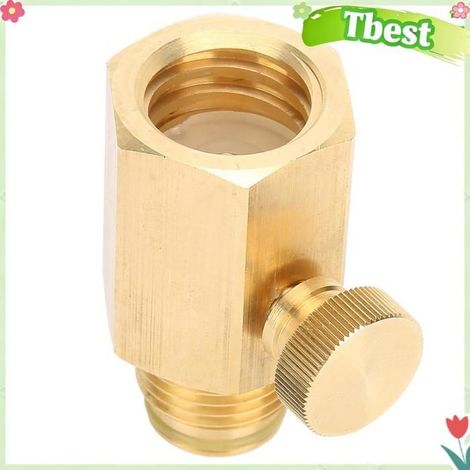 Tbest Adaptateur de bouteille de soda Soda Cylinder Adaptateur Valve Feme Feme TR21-4 TO MALLE FIL G1 / 2 electromenager sodas (1/5)