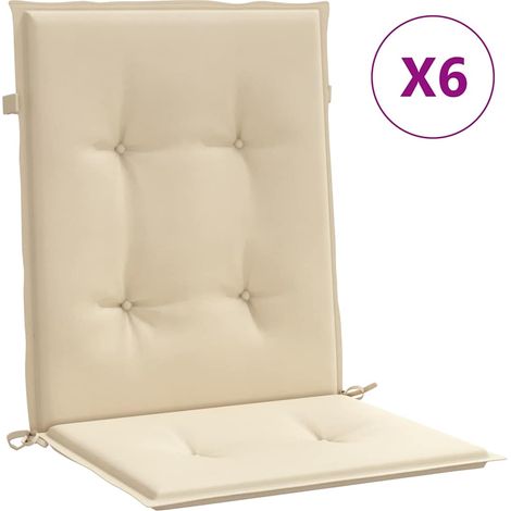 Maison Exclusive - Gartenstuhlauflagen für Niedriglehner 6 Stk. B (1/5)
