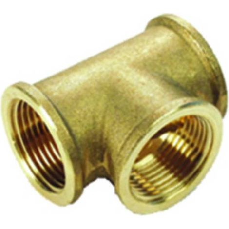 5 x IDRAULICA-TEE 130 OTTONE GIALLO D 3/4