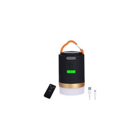Lampe de camping LED rechargeable avec batterie 4800 mAh, étanche, à base magnétique, 3 modes d’éclairage – idéale pour tente, chantier, chasse et pêche (1/5)