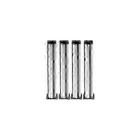 Pieds de meubles réglables, hauteur 350 mm, acier inoxydable brossé, adaptés aux armoires et aux tables, plage de réglage de la hauteur 0-15 mm, avec fixation par vis. (1/5)