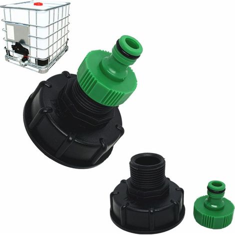 Adaptateur de réservoir IBC Raccords de jardin Raccords à mamelon en laiton (1/5)