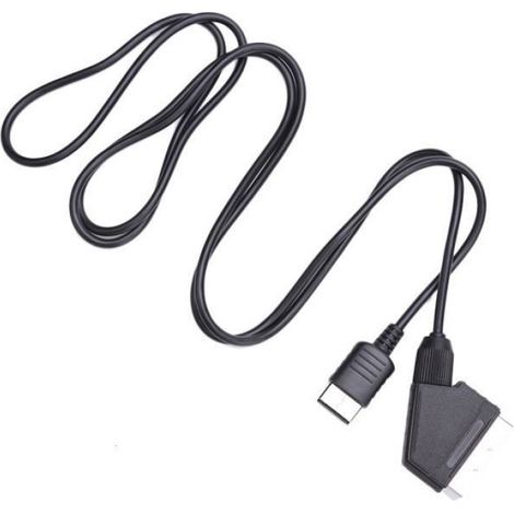 Fil de connexion Audio-vidéo pour console SEGA Dreamcast,câble Scart RGB- Black[E3744] (1/4)